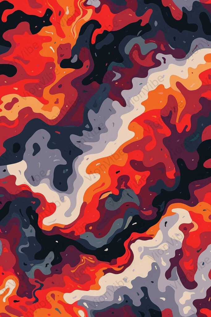 pattern with fire