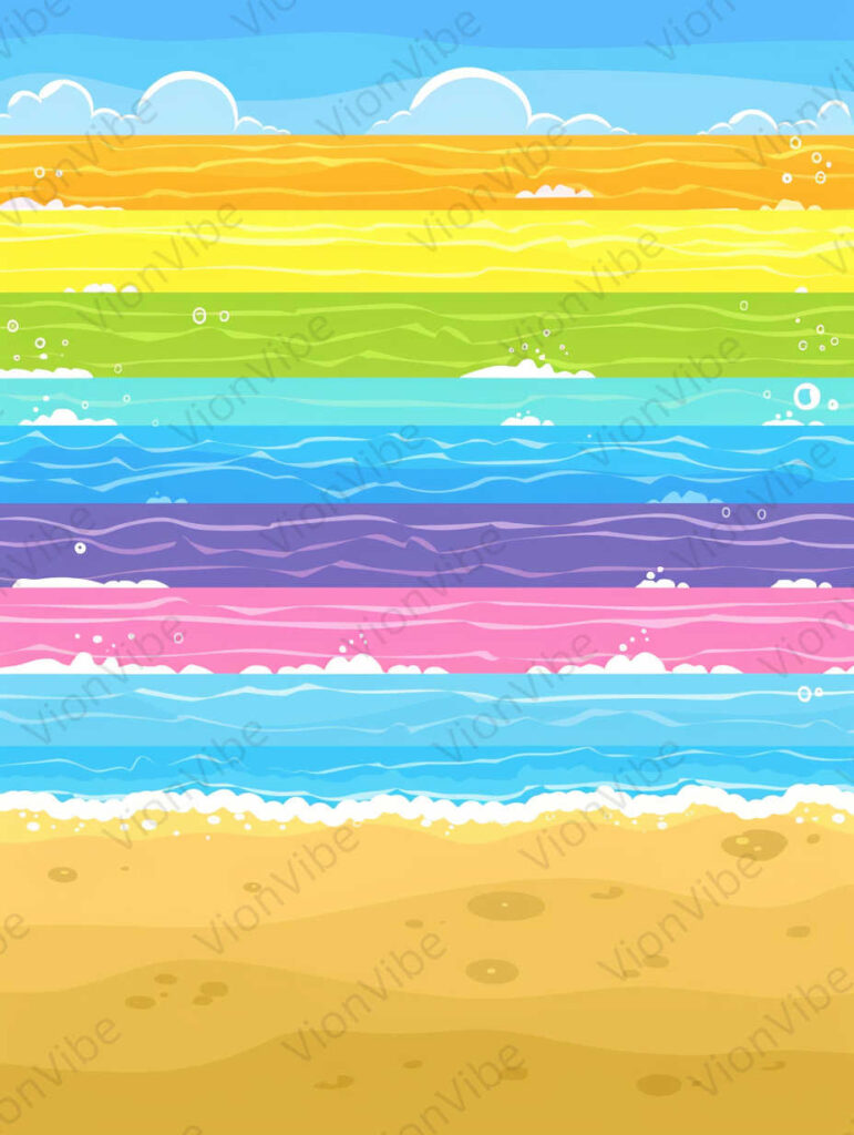 
									rainbow on the beach