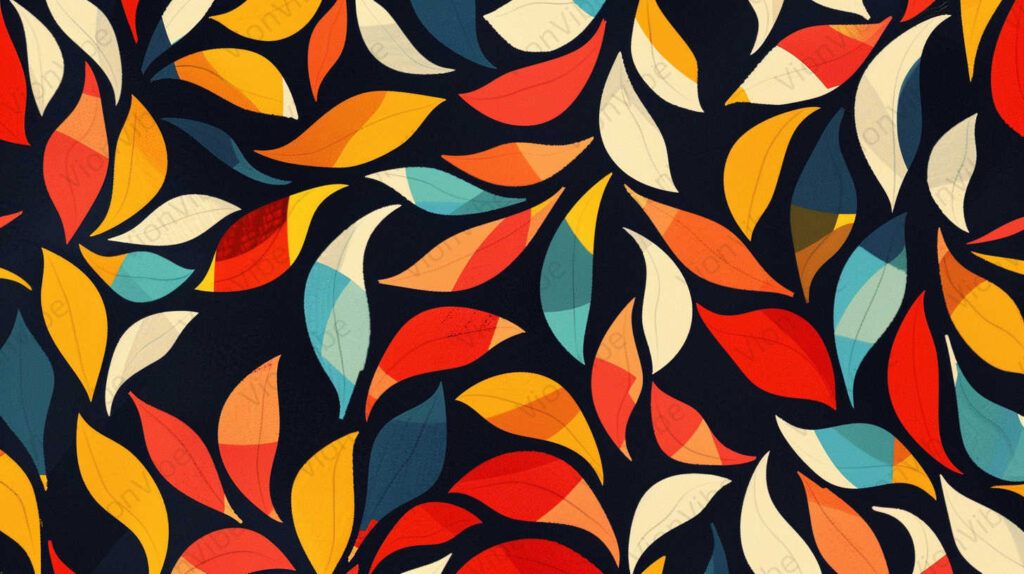 seamless pattern with leaves