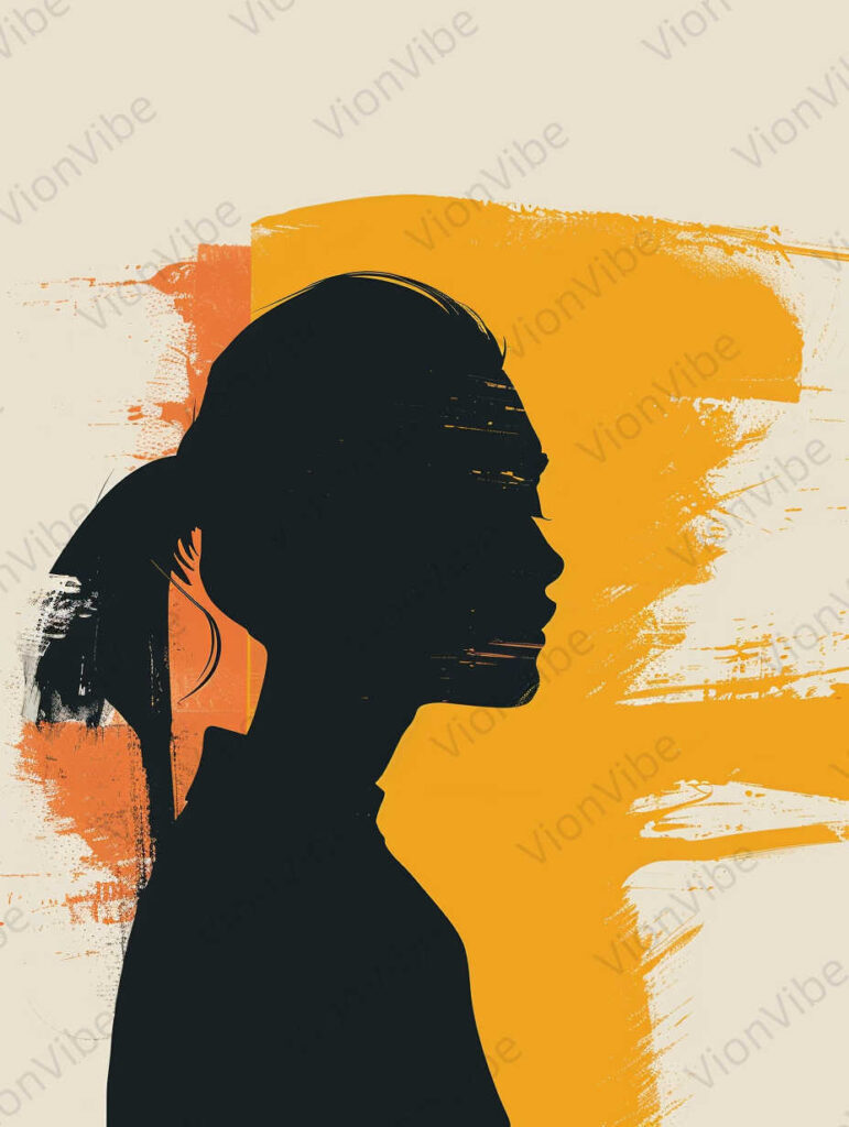 silhouette of a woman