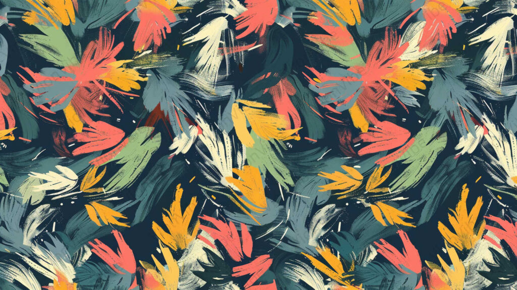 seamless pattern with leaves