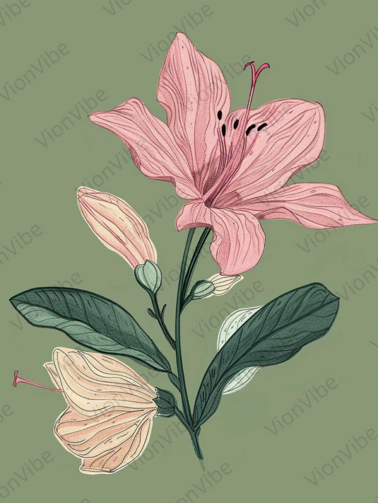 pink lily flowers