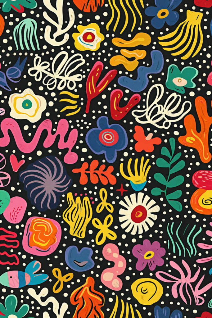 seamless pattern with flowers