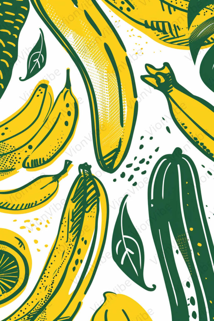 pattern with bananas