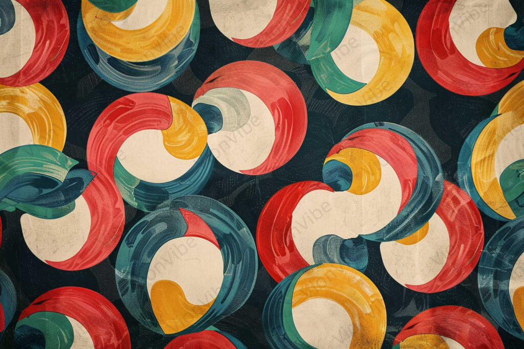 pattern with colorful circles