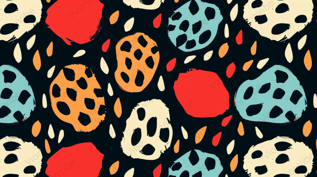 seamless pattern with print