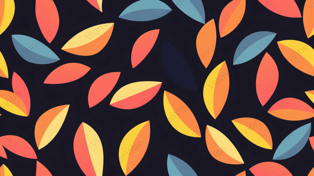 seamless background with leaves