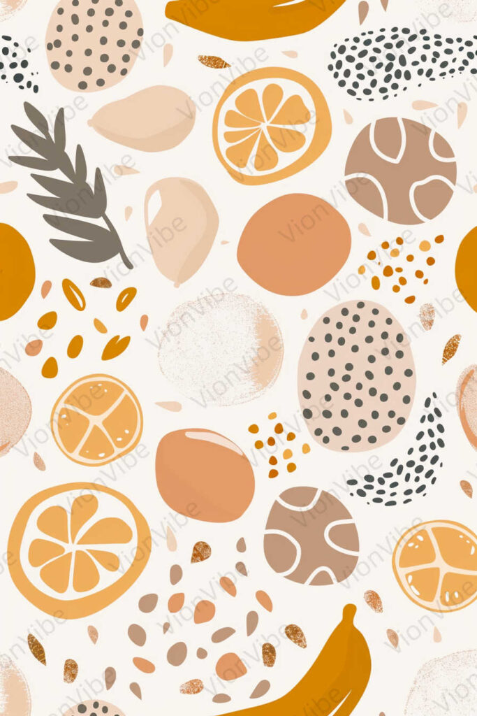 seamless pattern with fruits