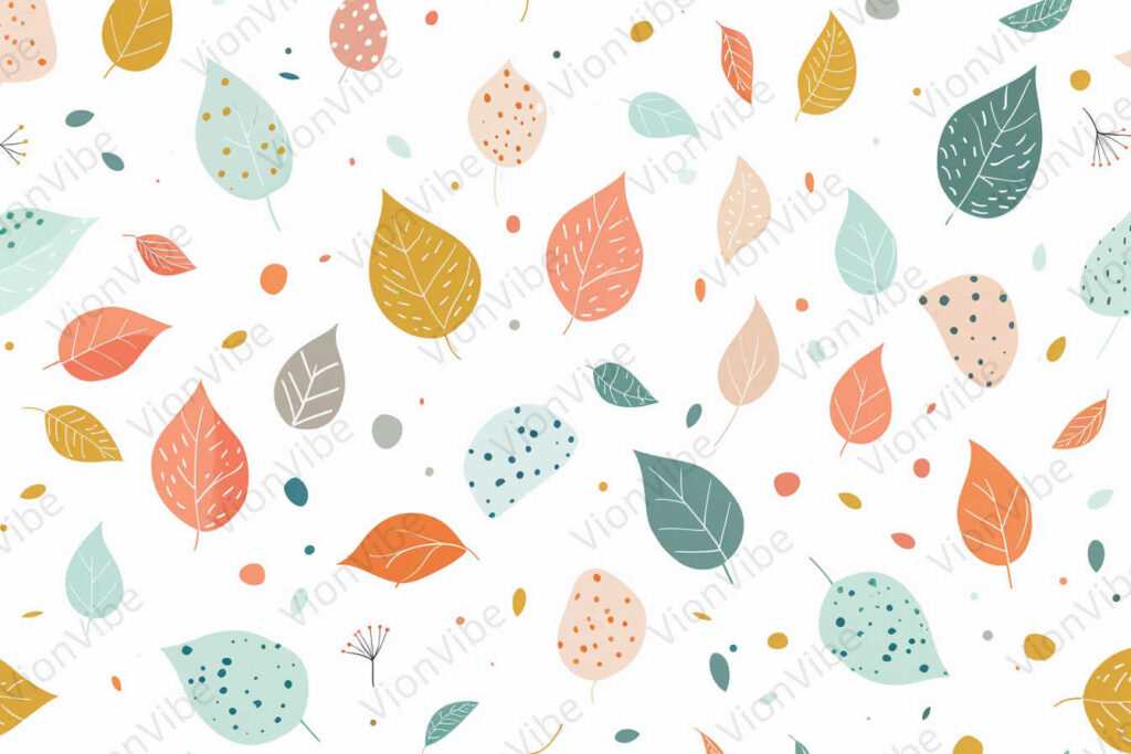 autumn leaves seamless pattern