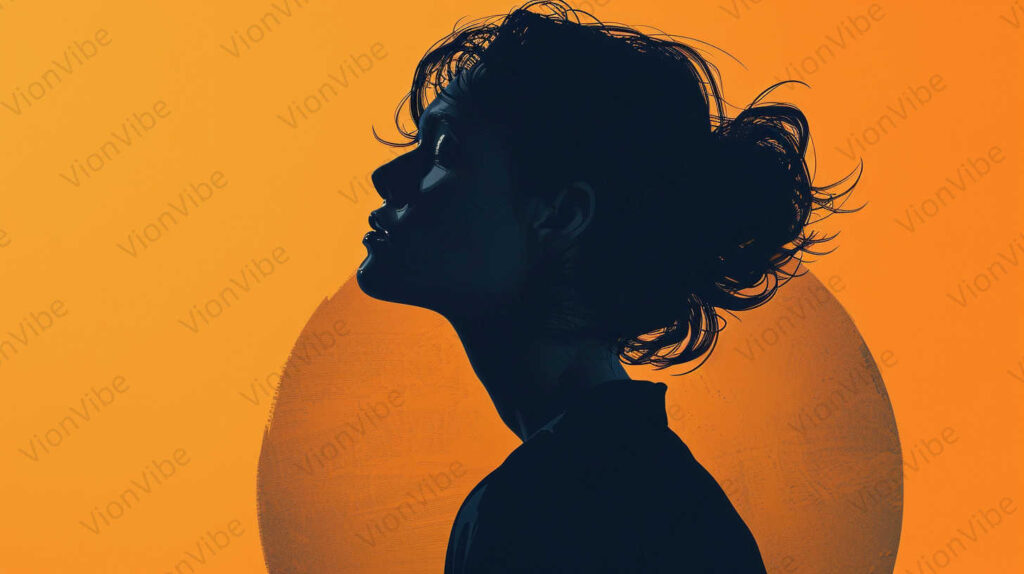 silhouette of a woman