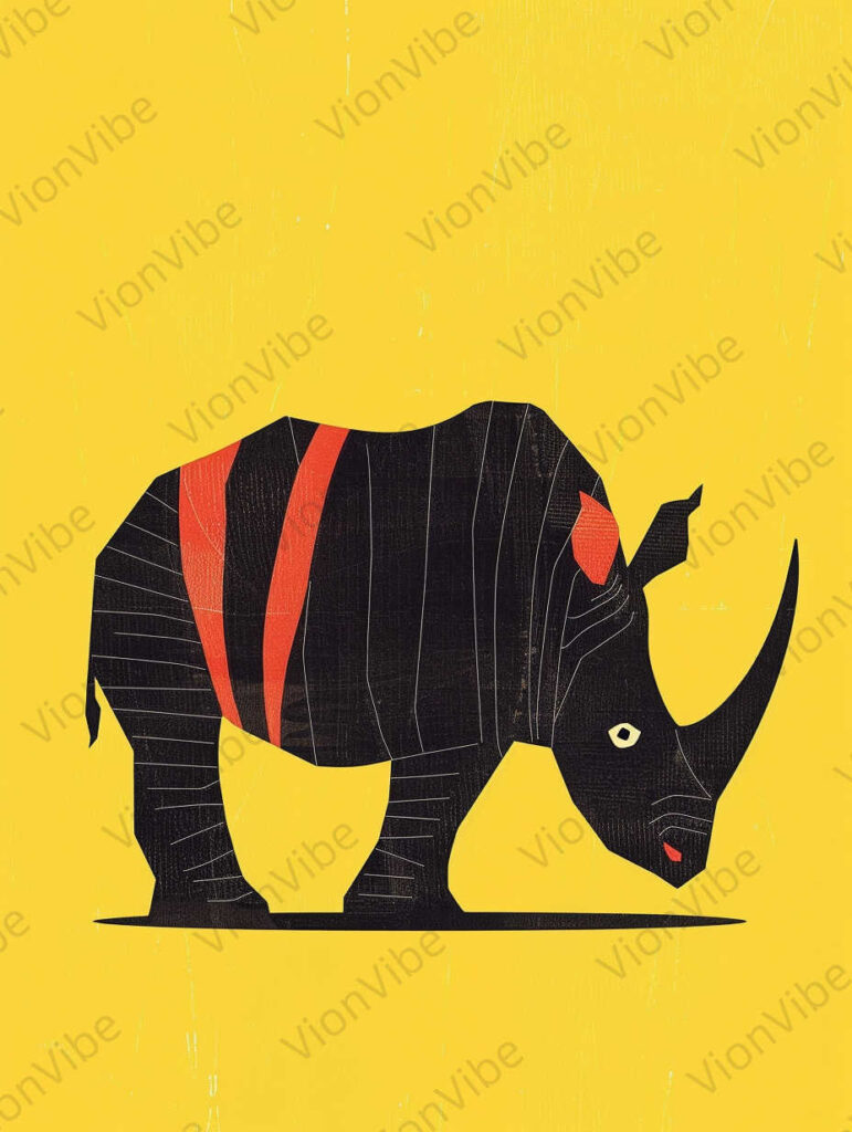 rhino vector illustration art