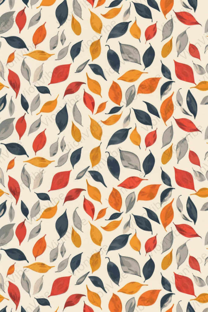 seamless background with leaves