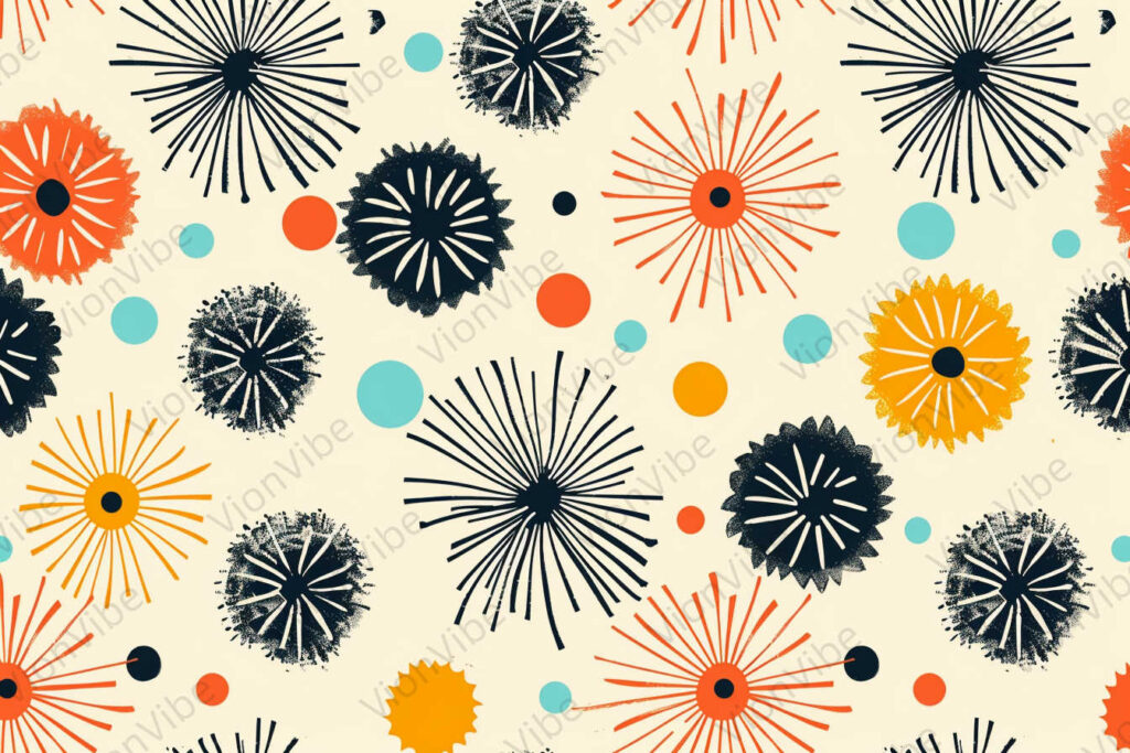 seamless pattern with flowers