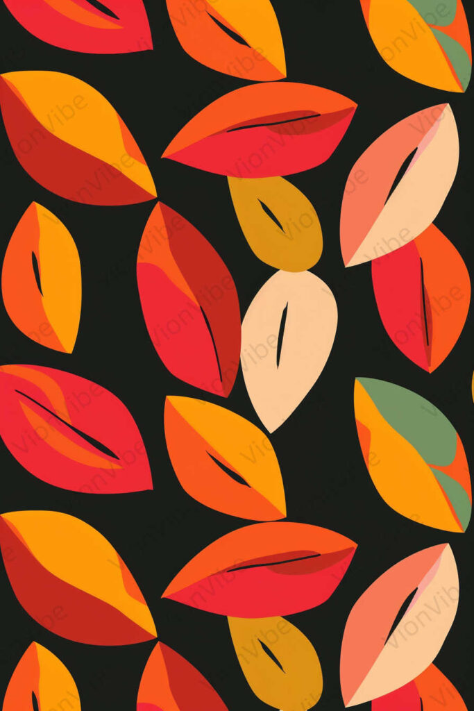 seamless pattern with leaves