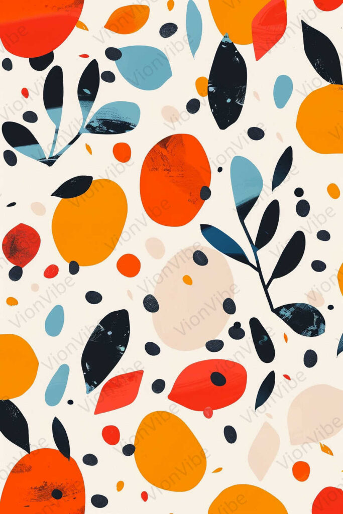 seamless pattern with fruits