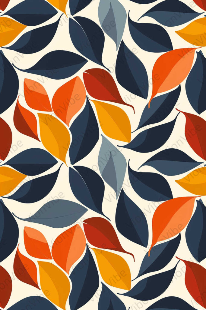 seamless pattern with leaves