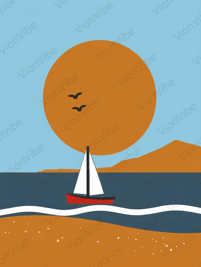 sailboat on the sea