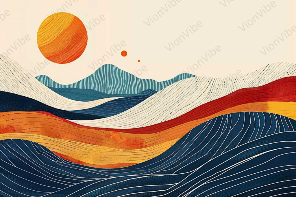 abstract background with waves