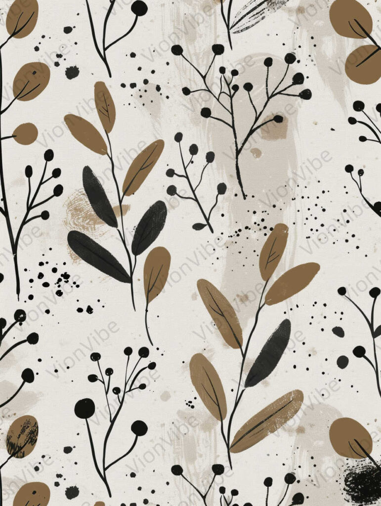 seamless pattern with leaves