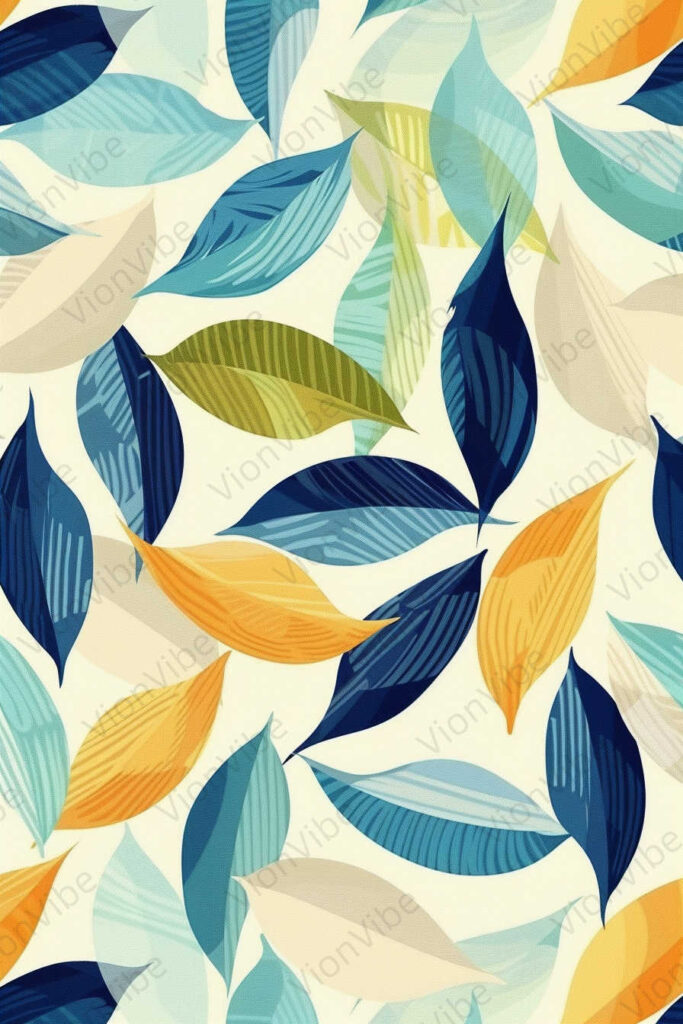 seamless pattern with leaves