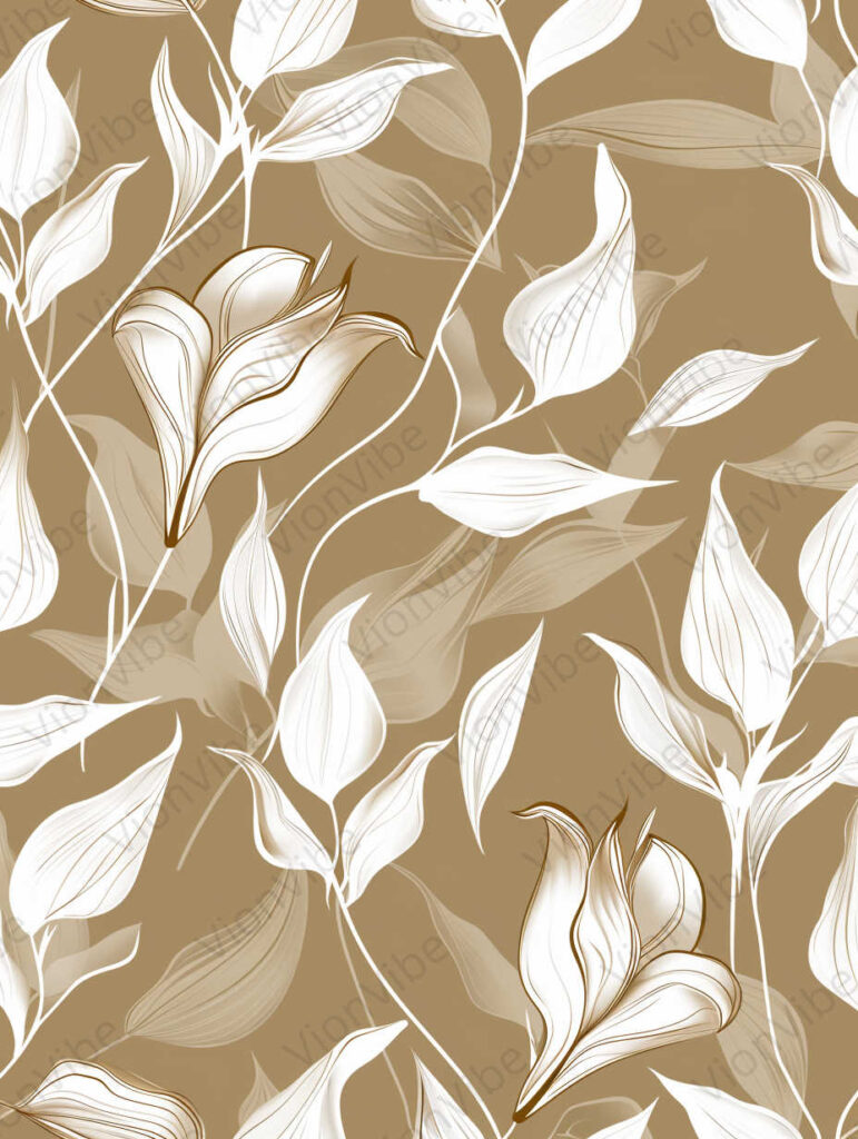 seamless pattern with leaves