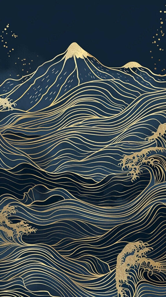 pattern with waves