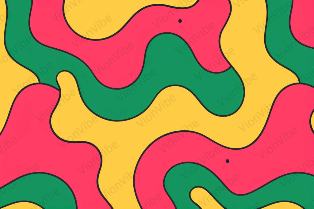 seamless pattern with colorful shapes